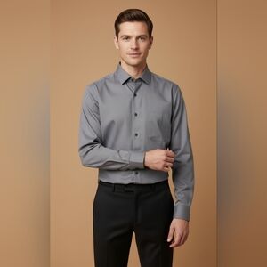 $60 Van Heusen Mens Classic Regular-Fit Stain Shield Stretch Shirt